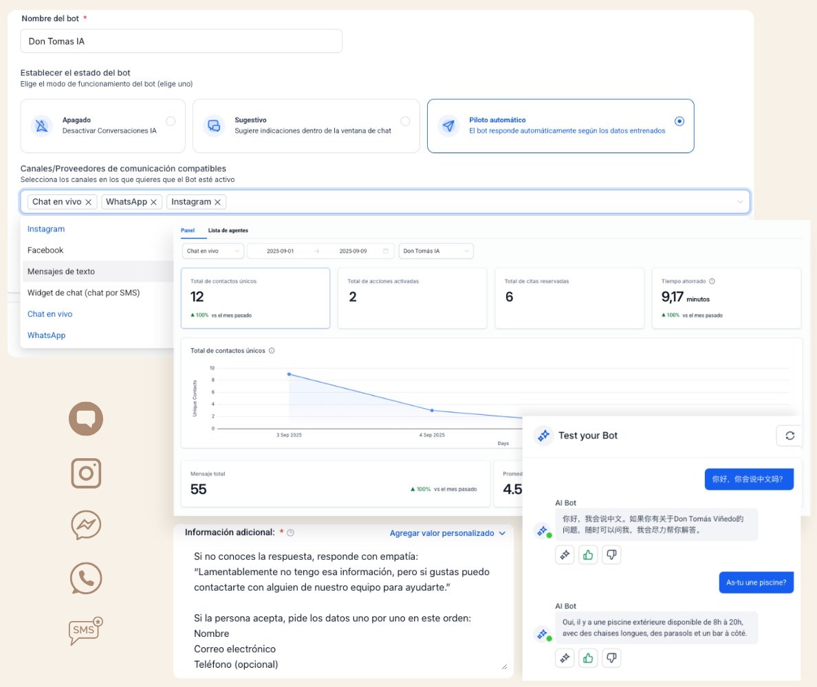 Chatbot IA hotelera